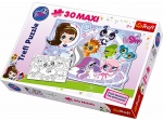 PUZZLE KONTUROWE 30 MAXI LITTLES PET SHOP