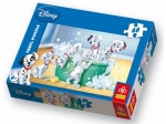 Trefl Puzzle 60el. Disney 101 Dalmatańczyków Kąpiel w pianie