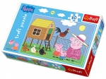 TREFL PUZZLE 30 ŚWINKA PEPPA WIZYTA W KURNIKU