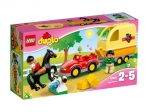 LEGO: DUPLO: PRZYCZEPKA DLA KONI, LEGO, KLOCKI, UKŁADNAKA