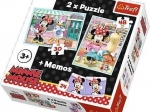 PUZZLE 2W1 + MEMORY - MINNIE HOBBY, 90605