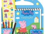 ŚWINKA PEPPA ACTIVITY FUN, NOTES, KREDKI, ZESTAW NAKLEJEK