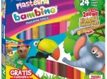 PLASTLINA SZKOLNA 24KOLORY  BAMBINO 5084