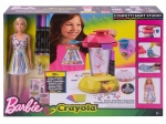 LALKA BARBIE CRAYOLA ZESTAW DIY STUDIO SPÓDNICZEK KONFETTI FRP02