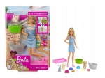 BARBIE KĄPIEL ZWIERZĄTEK LALKA + AKCESORIA FXH11