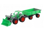 FARMER TECHNIK TRAKTOR ŁADOWARKA Z PRZYCZEPĄ W SIATCE P-8817