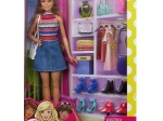 BARBIE LALKA + AKCESORIA BUTY GARDEROBA FVJ42