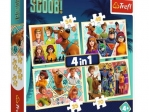 PUZZLE 4W1 Scooby Doo i przyjaciele TREFL 34340