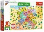 PUZZLE EDUKACYJNE MAPA POLSKI 54EL TREFL 15556