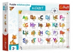 PUZZLE EDUKACYJNE ALFABET 34EL. TREFL 015560