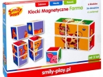 UKŁADANKA KLOCKI MAGNETYCZNE FARMA SMILY PLAY SP83642