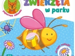 ZWIERZETA W PARKU. KOLOROWANKA ZGRUBYM OBRYSEM, OKRAGŁE NAKLEJKI 69434